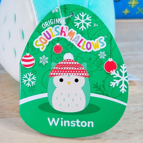 Squishmallow Winston the Owl 5" UltraSoft Stuffed Christmas Holiday Plush NWT - Picture 5 of 6